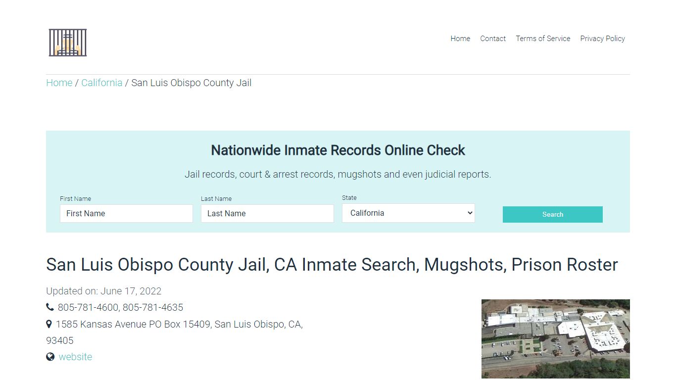 San Luis Obispo County Jail, CA Inmate Search, Mugshots ...